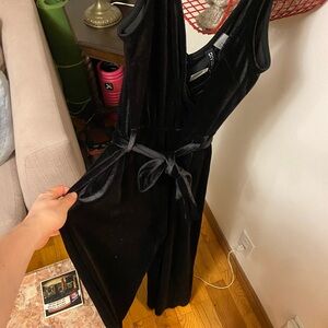 Elegant Black Velvet jumpsuit